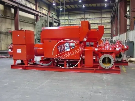 柴油机单级双吸卧式离心泵